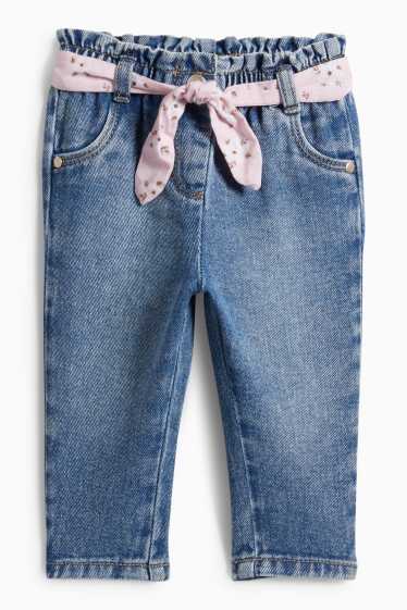 Baby Mädchen - Baby-Jeans - jeansblau