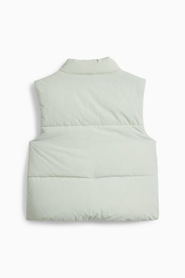 Children Girls - Padded gilet - mint green