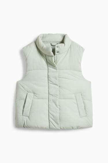 Children Girls - Padded gilet - mint green