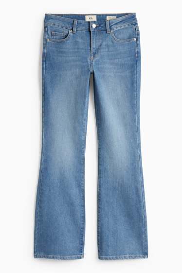 Femmes - Bootcut jean - low waist - jean bleu clair