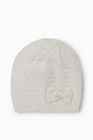 Miminka - dívky - Čepice pro miminka - bílá