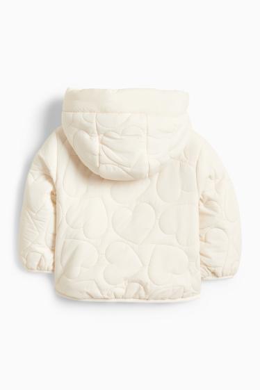Miminka - dívky - Bunda pro miminka - krémově bílá