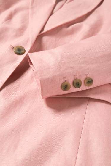 Dona - Blazer formal de lli - regular fit - rosa