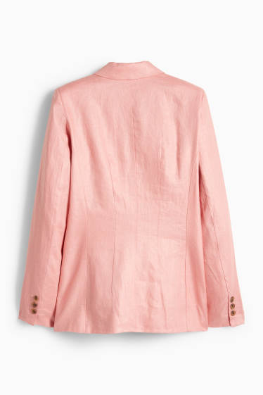 Dona - Blazer formal de lli - regular fit - rosa