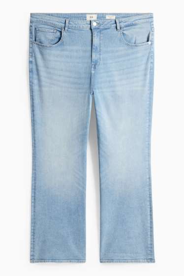 Damen - Flared Jeans - High Waist - LYCRA® - helljeansblau