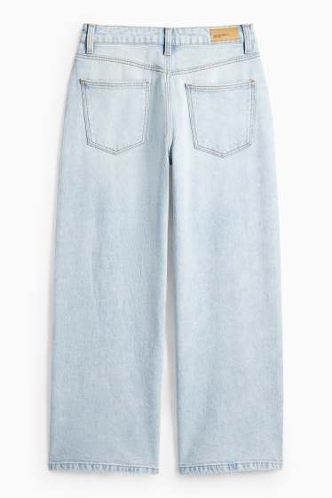 Děti - dívky - Wide leg jeans - džíny - světle modré
