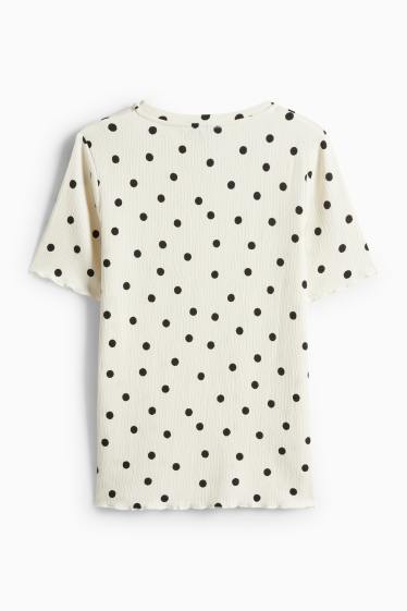 Femei - Tricou - alb-crem