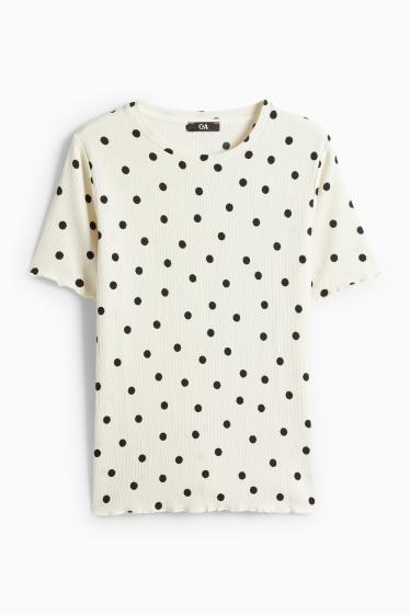 Femei - Tricou - alb-crem