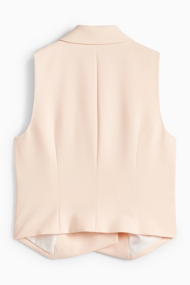 Women - Business waistcoat - fitted - rose
