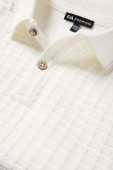 Children Boys - Polo shirt - textured - cremewhite
