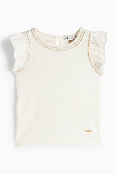 Bambine - Maglia a maniche corte - bianco crema
