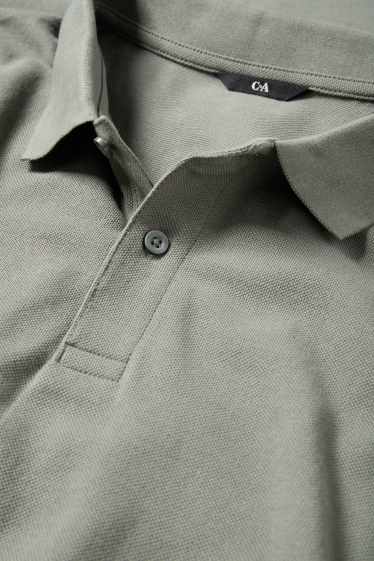 Bărbați - Tricou polo - verde închis