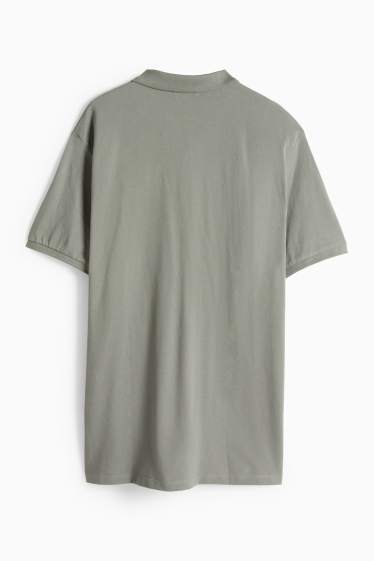 Bărbați - Tricou polo - verde închis