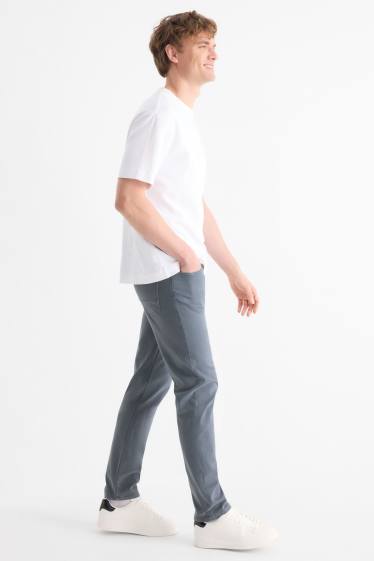 Hommes - Pantalon - slim fit - LYCRA® - jean gris clair