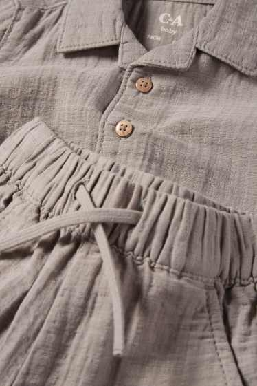 Baby Boys - Baby outfit - 2 piece - textured - gray