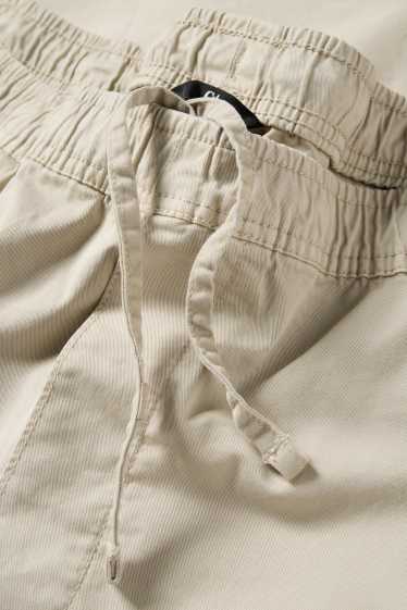 Hommes - Chino - relaxed fit - beige clair