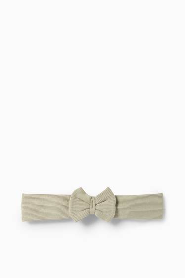 Miminka - dívky - Květiny - outfit pro miminka - 3dílný - světle zelená