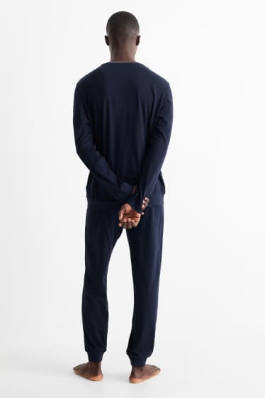 Bărbați - Pijama - albastru închis