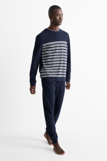 Bărbați - Pijama - albastru închis