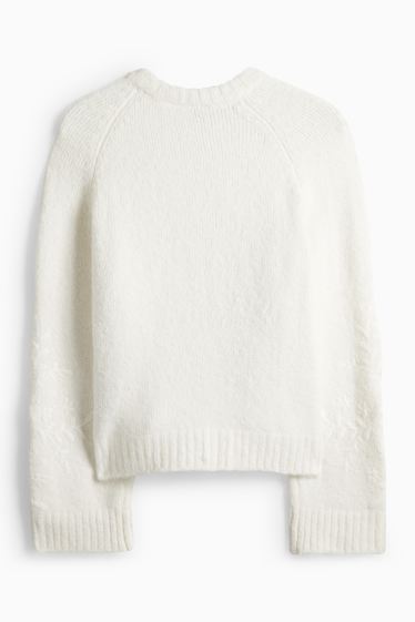Dámské - Svetr - bílá