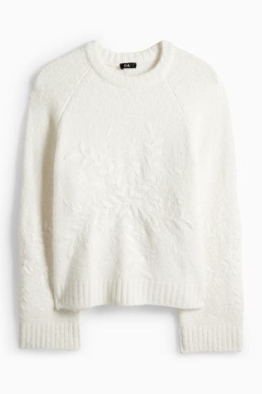 Dámské - Svetr - bílá