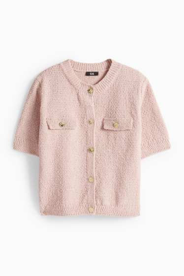 Dámské - Kardigan - růžová