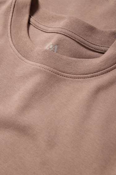 Dámské - Tričko - slim fit - hnědá