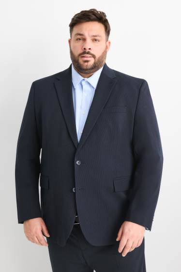 Hommes - Veste de costume - regular fit - Flex - LYCRA® - bleu foncé