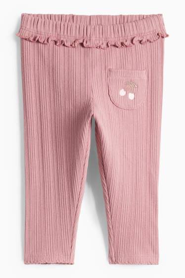 Bebeluși - fete - Compleu bebeluși - alb / roz