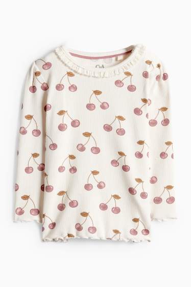 Bebeluși - fete - Compleu bebeluși - alb / roz