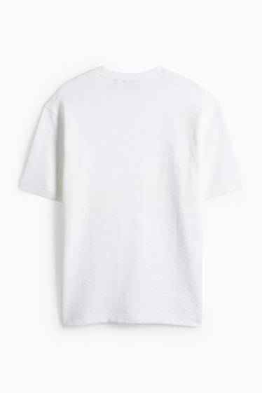 Heren - T-shirt - relaxed fit - wit