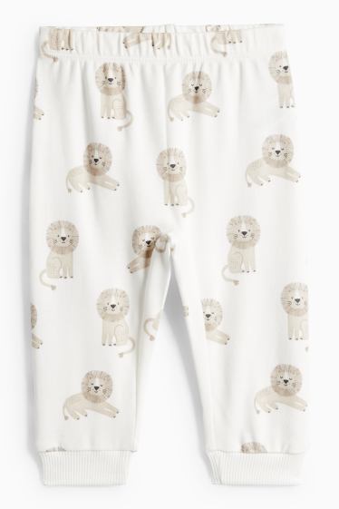 Baby Buben - Löwe - Baby-Pyjama - 2 teilig - hellbeige