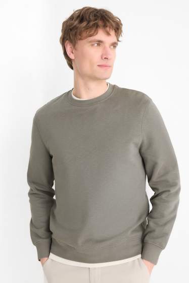 Herren - Sweatshirt - strukturiert - grün