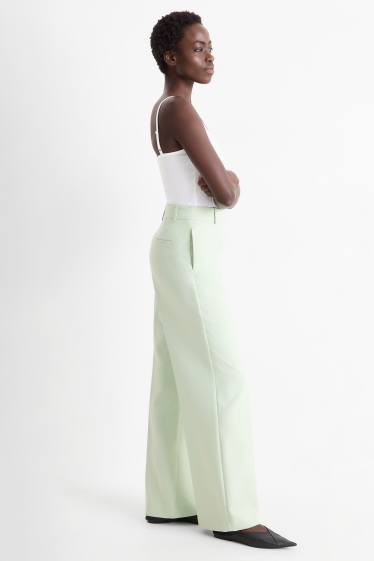 Damen - Business-Hose - Mid Waist - Regular Fit - mintgrün