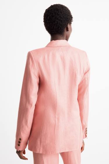 Dona - Blazer formal de lli - regular fit - rosa