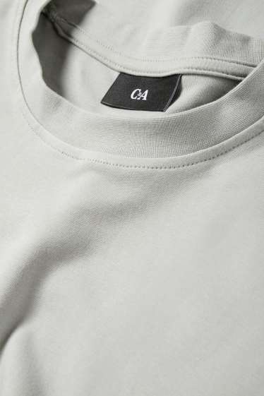 Herren - T-Shirt - Relaxed Fit - hellgrau