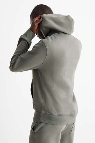 Hommes - Sweat à capuche - vert