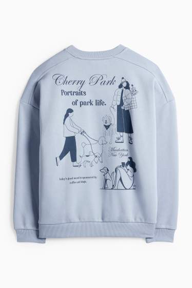 Dames - Oversized sweatshirt - blauw