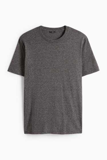 Hommes - T-shirt - regular fit - gris chiné