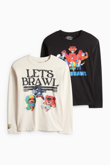 Copii - Băieți - Tricou cu mânecă lungă - negru / nej