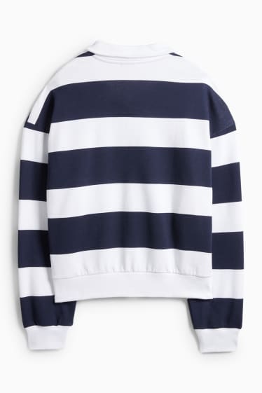 Dámské - Mikina - tmavomodrá/bílá