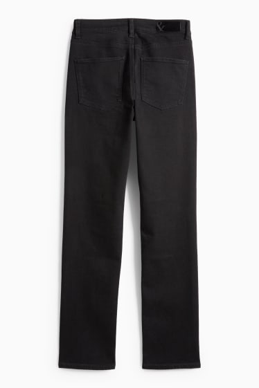 Dames - Straight jeans - mid waist - shaping jeans - zwart