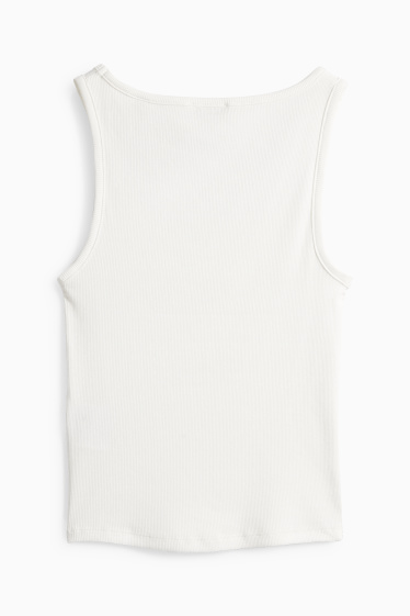 Dona - Top - acanalat - blanc