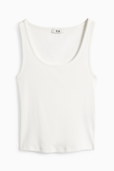 Dona - Top - acanalat - blanc