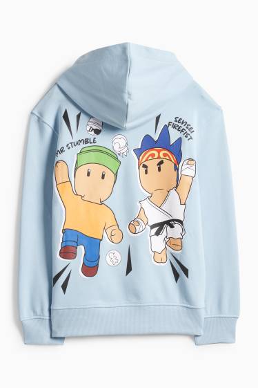 Kinder Jungen - Stumble Guys - Hoodie - hellblau