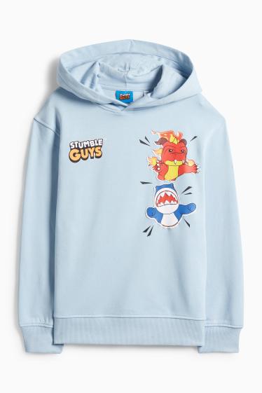 Kinder Jungen - Stumble Guys - Hoodie - hellblau
