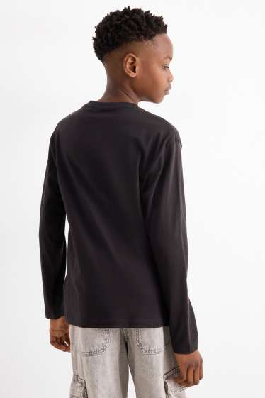 Kinder Jungen - PlayStation - Langarmshirt - schwarz