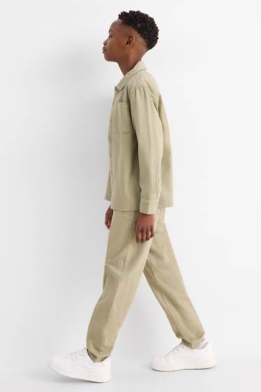 Děti - chlapci - Kalhoty - khaki