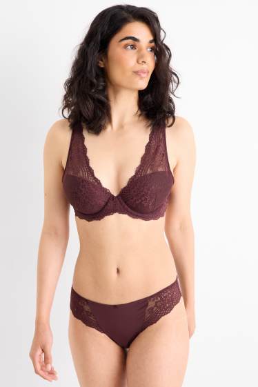Dámské - Kalhotky - bordeaux