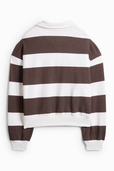 Dámské - Mikina - hnědá/béžová